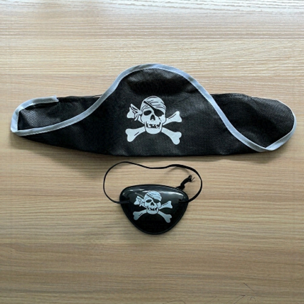 6/$20 ⭐️ Halloween Pirate Hat And Eye Patch